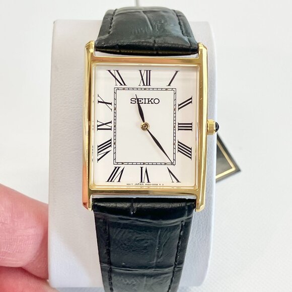 Seiko Essential Stainless Steel Gold Tone Watch With Roman Numerals - Picture 4 of 5